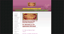Desktop Screenshot of marriagechennai.com